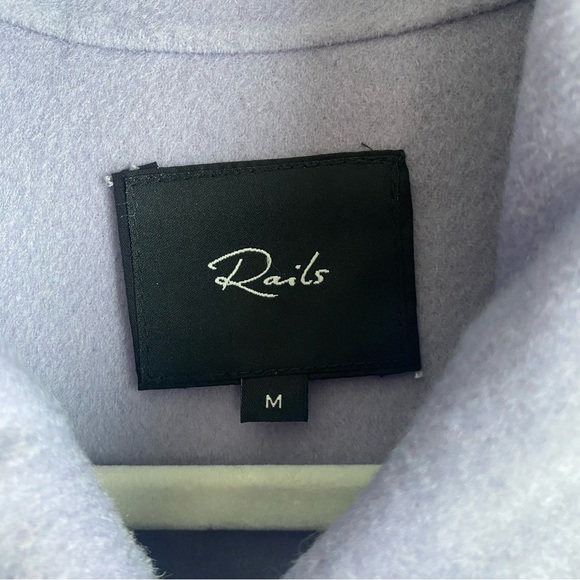 Rails Shacket CONNIE Shirt Shacket Jacket Lilac Lavender Size Medium, Wool blend - Picture 7 of 12